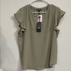 Olive Green Women's Top